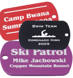 Laser Engraved Dog Tags